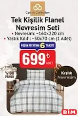 COTTON COLLECTİON TEK KİŞİLİK FLANEL NEVRESİM SETİ